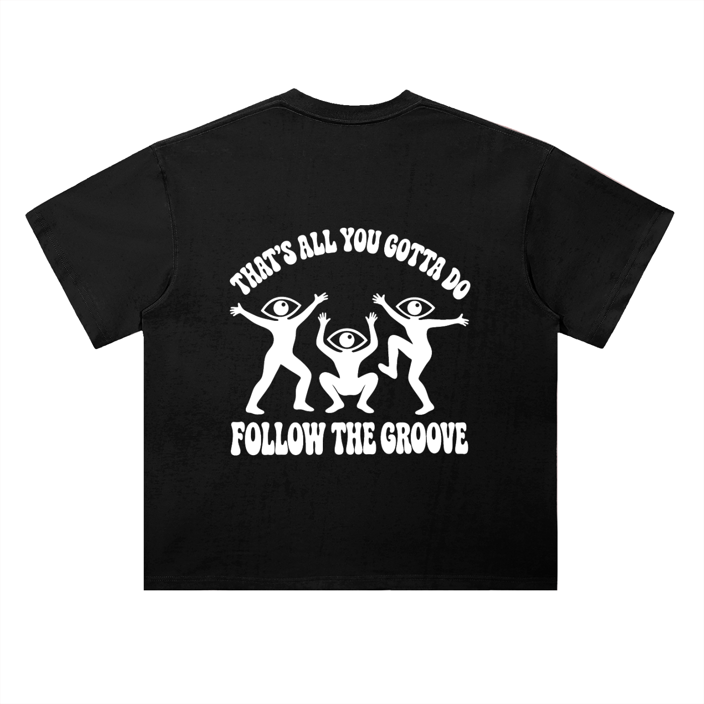 Follow The Groove Black Tee